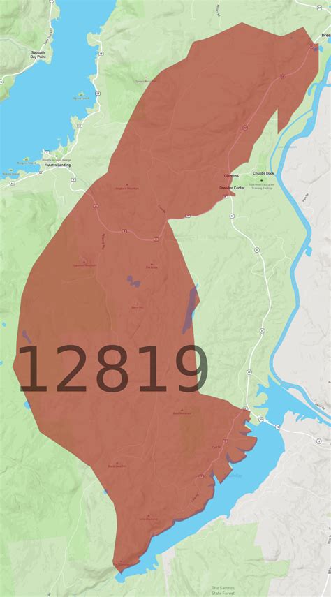 12819 zip code map.